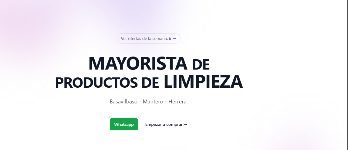 Portada de Gestión de Productos, Clientes y WhatsApp