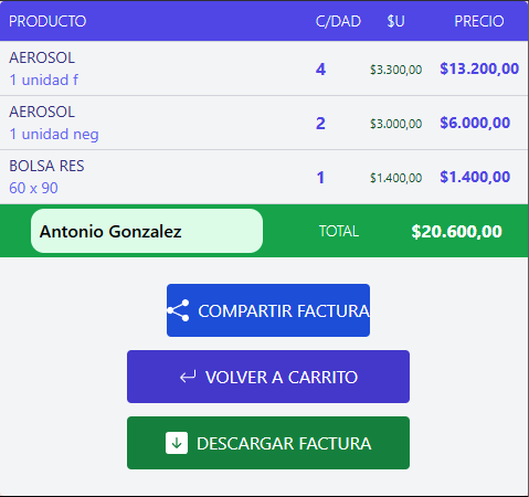 Finalización de Compra y Envío por WhatsApp